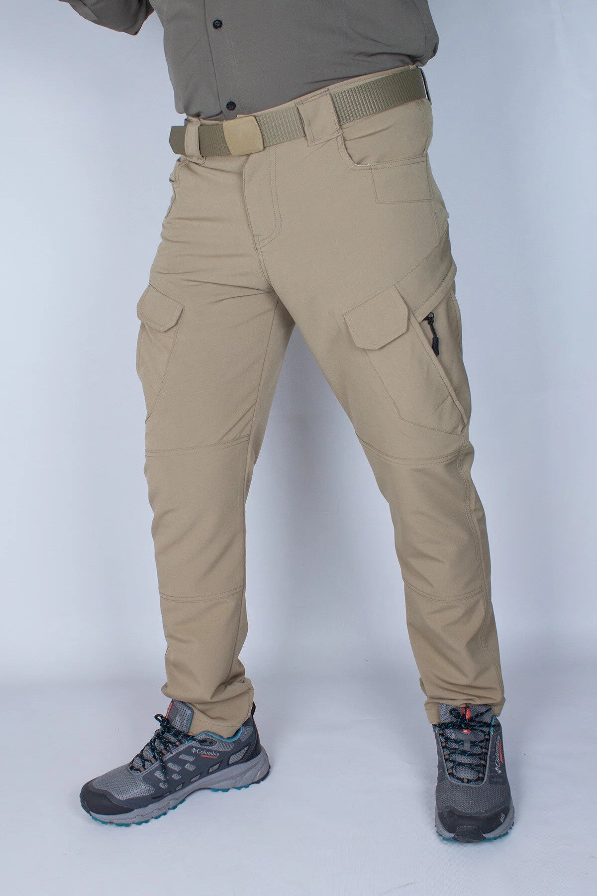 Tactical Taktik Pantolon Outdoor Kargo Cep Likrali (YAZLIK)-bej