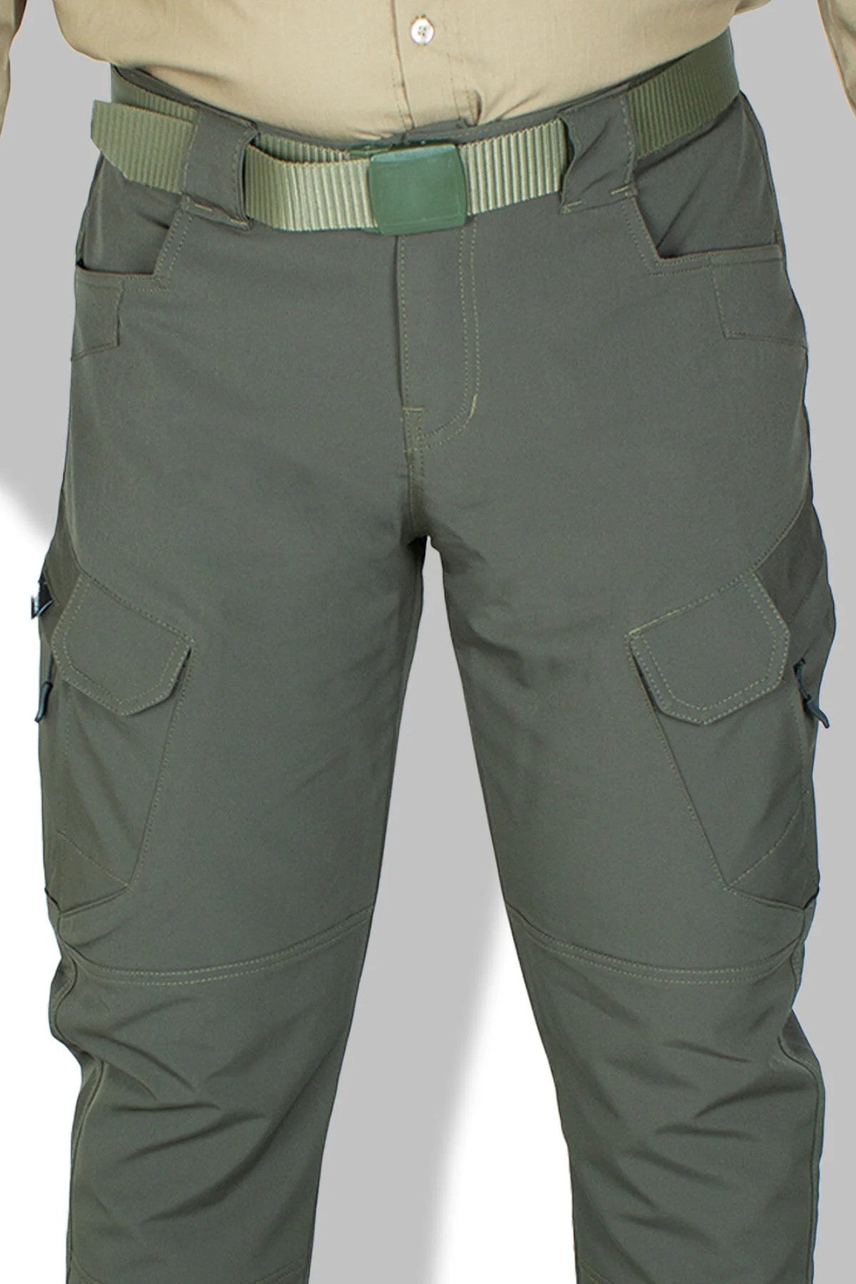 Taktik Outdoor Pantolon Kargo Cep Likrali (YAZLIK)-hakiyeşil