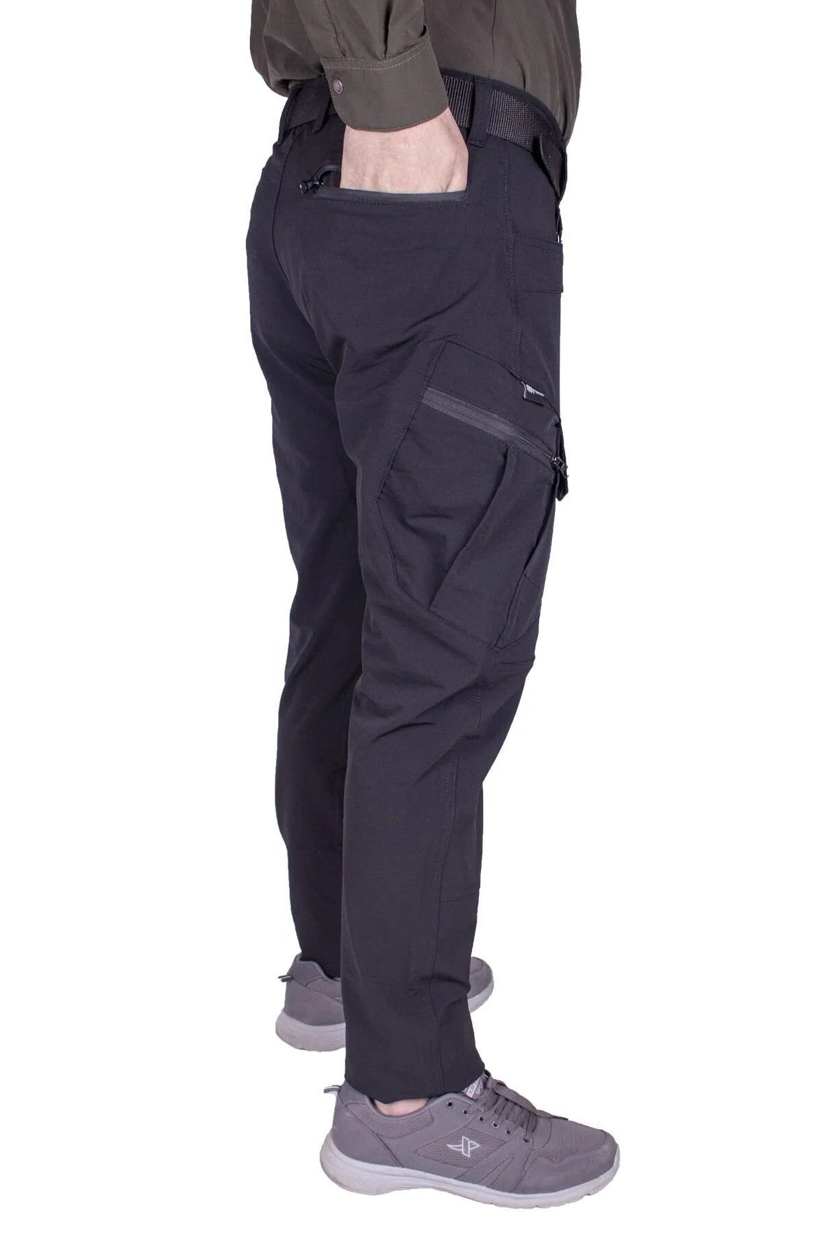Tactical Taktik Pantolon Outdoor Kargo Cep Likrali (YAZLIK)-siyah