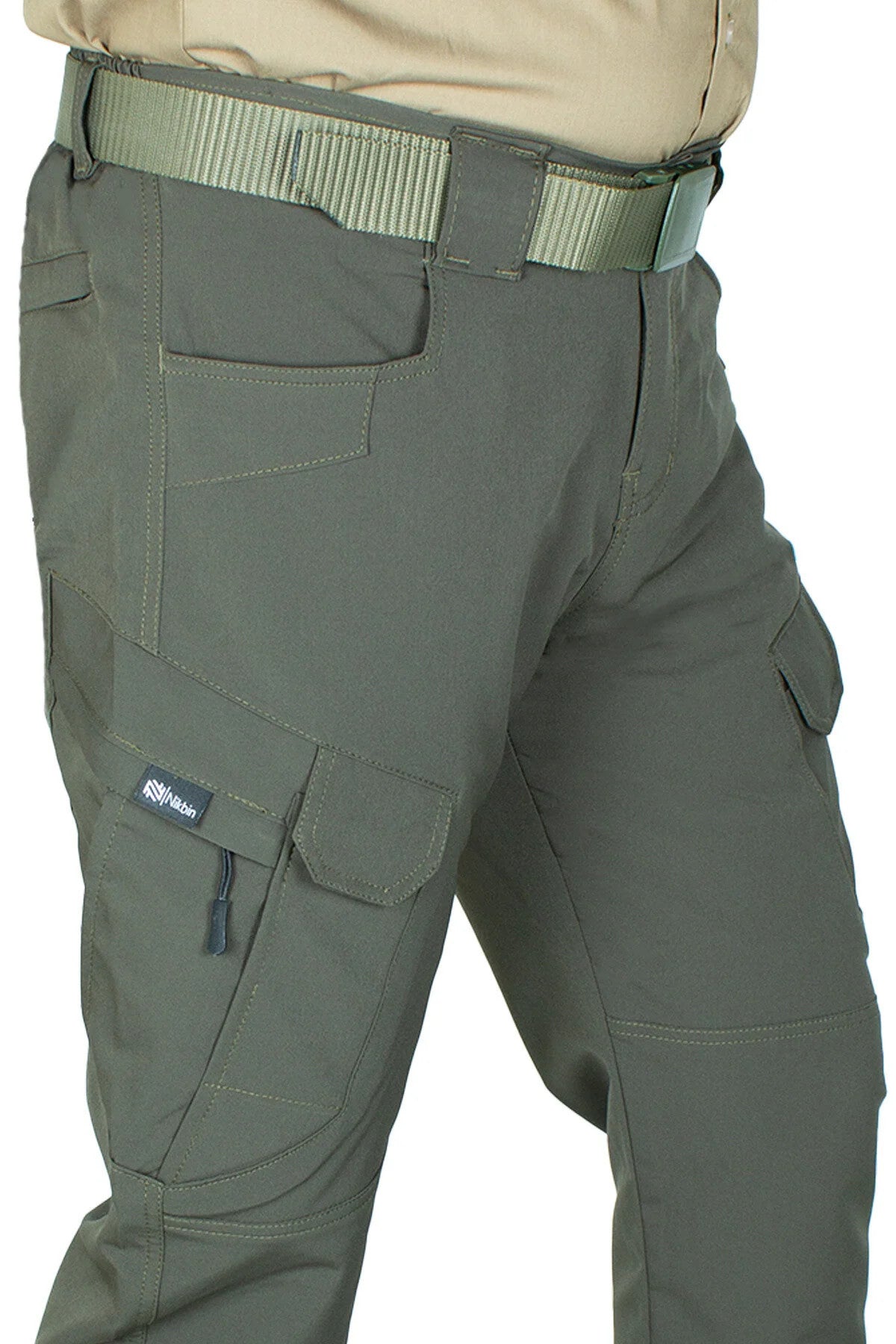 Taktik Outdoor Pantolon Kargo Cep Likrali (YAZLIK)-hakiyeşil
