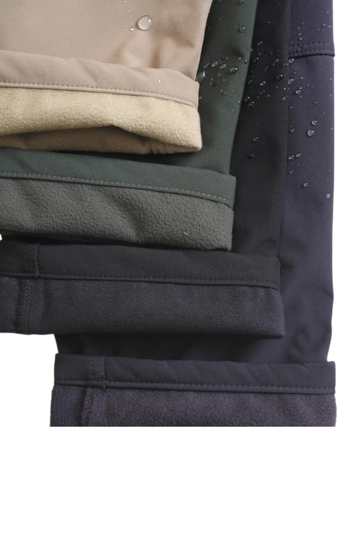 Outdoor Pantolon Softshell Polarlı Su Rüzgar Geçirmez (Kışlık) -siyah