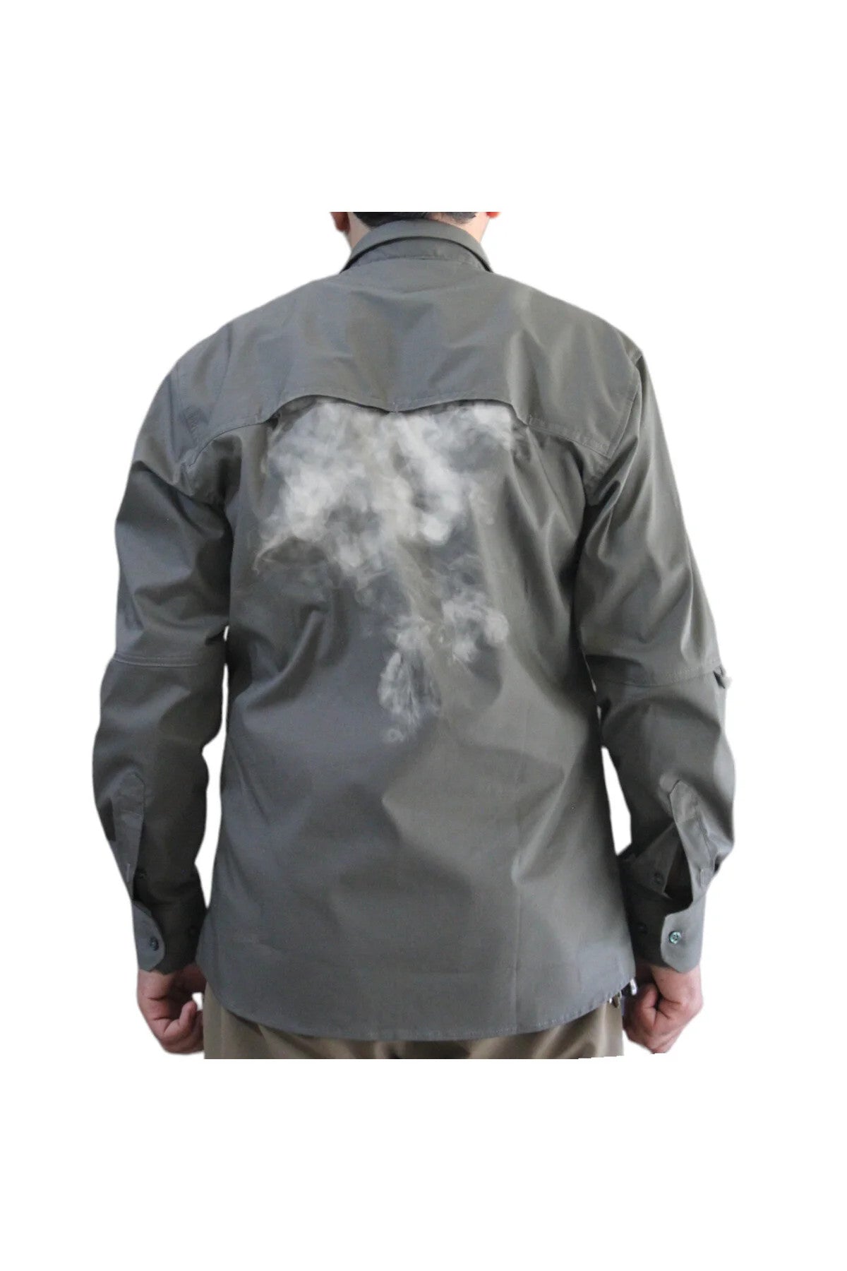 taktik outdoor erkek gömlek fileli hava alabilen -hakiyeşil