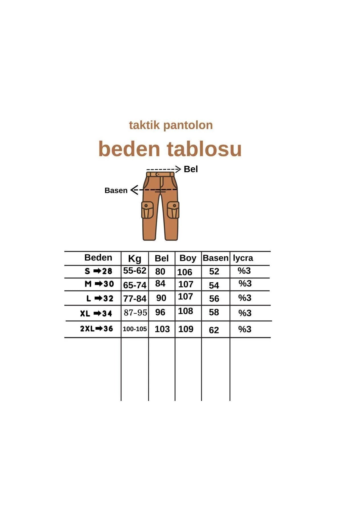 Tactical Taktik Pantolon Outdoor Kargo Cep Likrali (YAZLIK)-bej