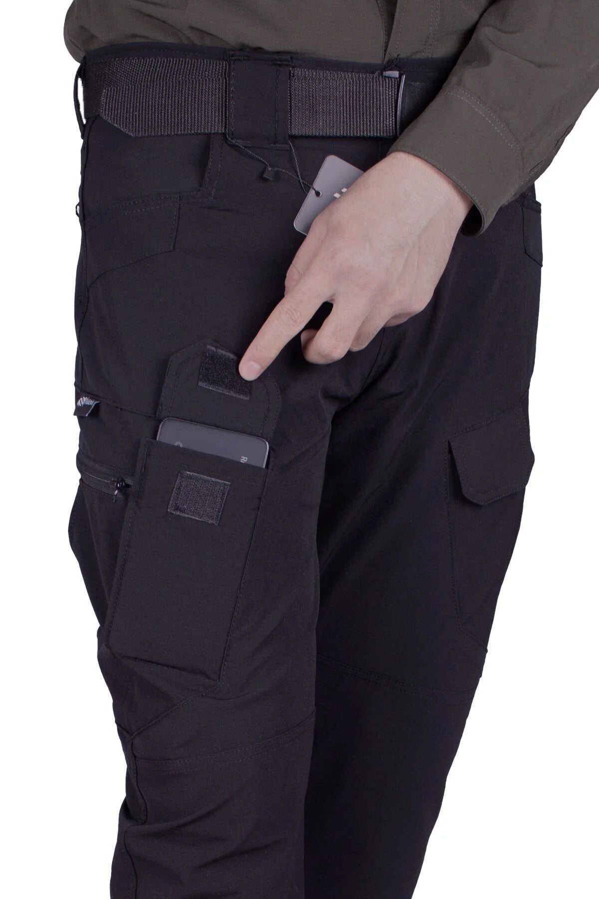 Tactical Taktik Pantolon Outdoor Kargo Cep Likrali (YAZLIK)-siyah