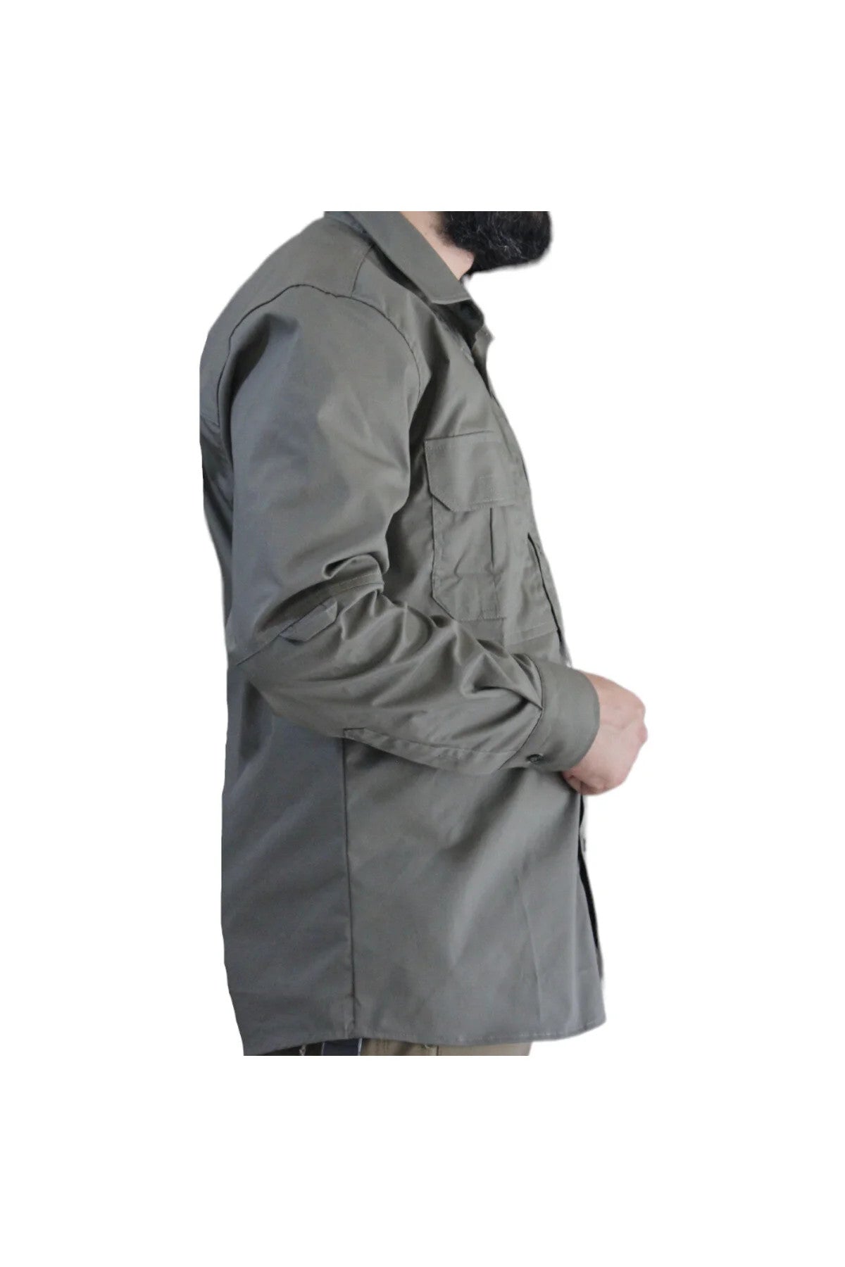 taktik outdoor erkek gömlek fileli hava alabilen -hakiyeşil