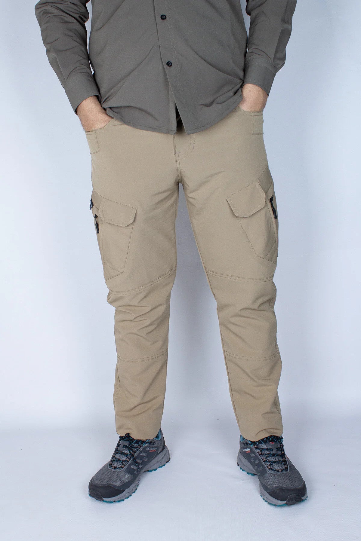 Tactical Taktik Pantolon Outdoor Kargo Cep Likrali (YAZLIK)-bej