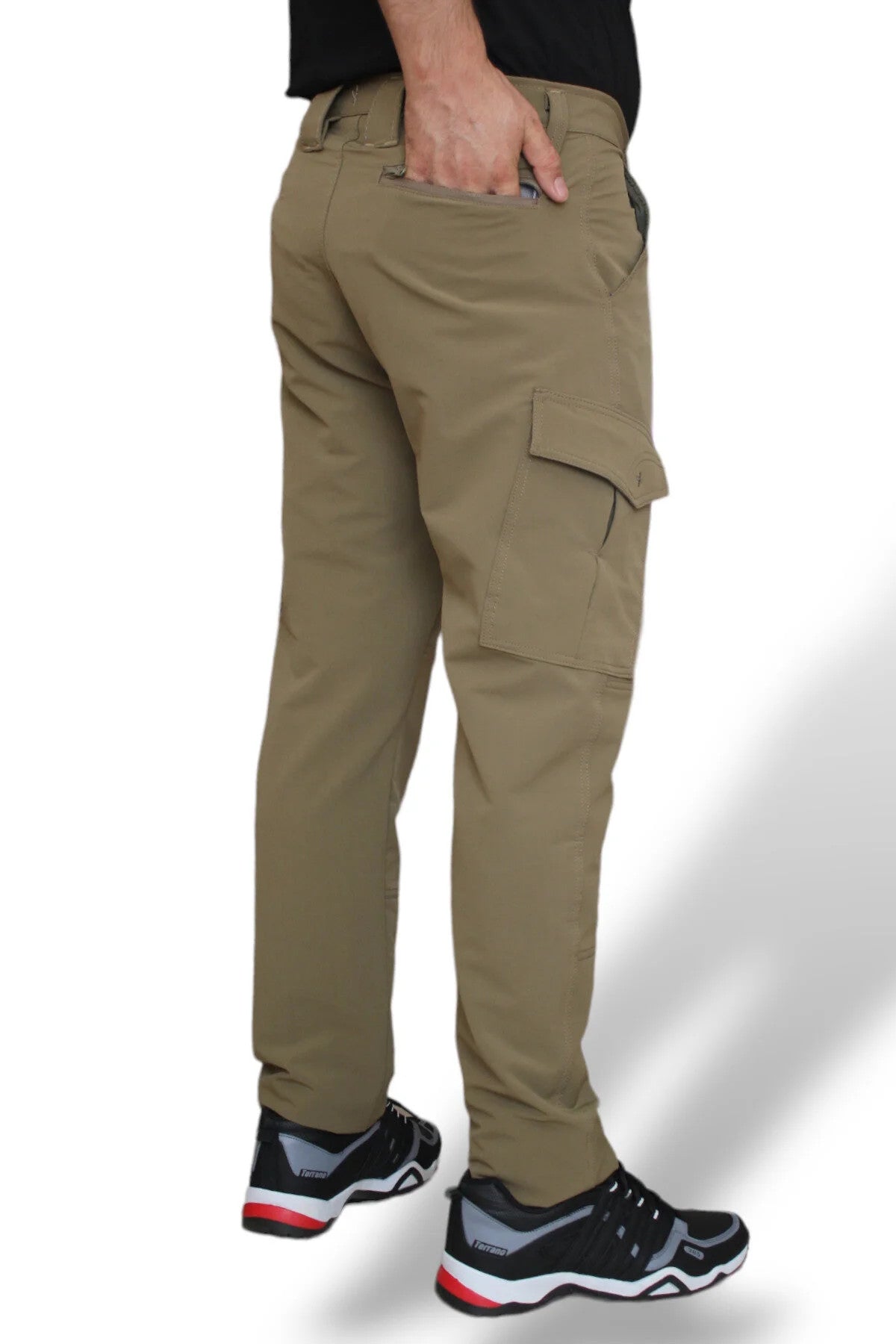 Taktik Outdoor Pantolon Trekking Kumaş Esnek Ve Hafif Malzeme, Su Kaydırır (MEVSİMLİK) -bej