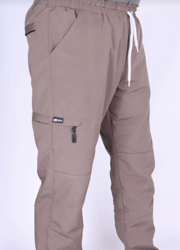 kahverengi jogger ligralı pantolon